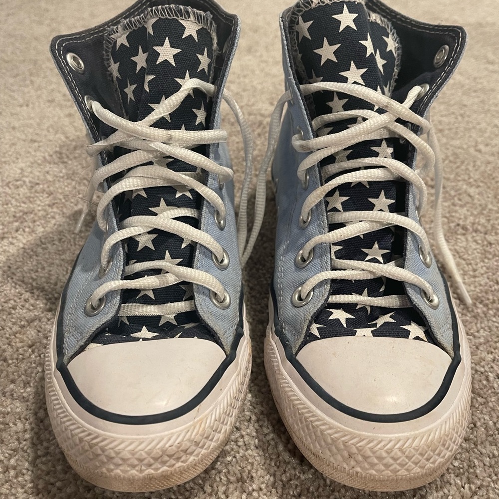 EUC American Flag Converse Chucks Women’s Size 6